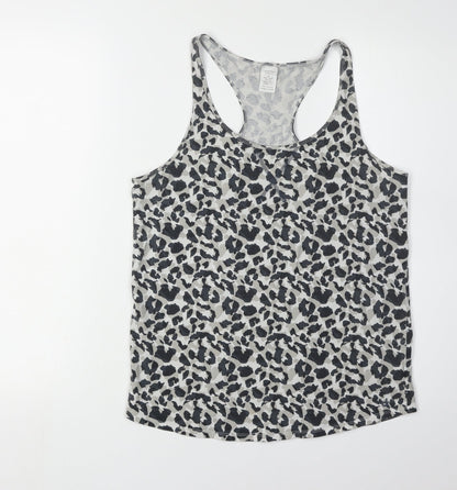 Calvin Klein Women's Grey Leopard Print Tank Camisole M