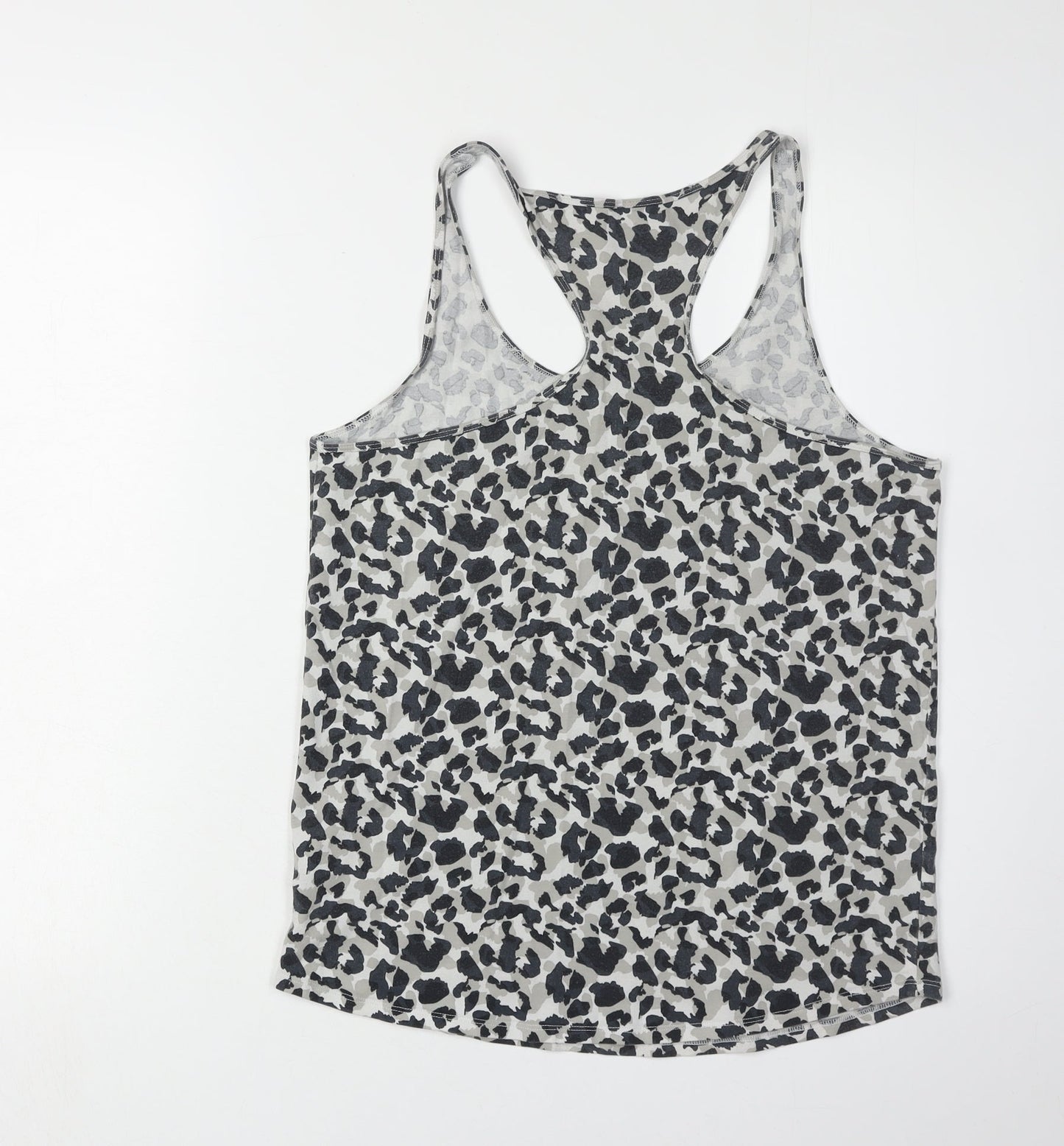 Calvin Klein Women's Grey Leopard Print Tank Camisole M