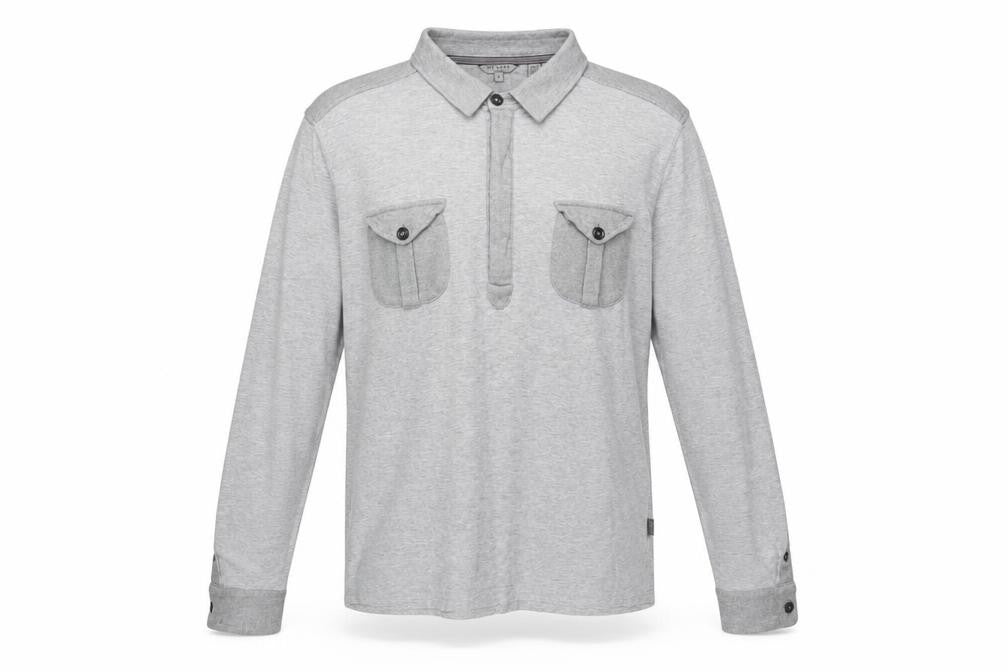 Mens UK Size L Ted Baker Grey Henley Jumper