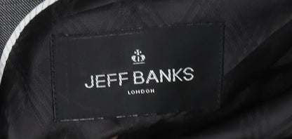 Mens UK Size 42 Jeff Banks Regular Grey Suit Jacket