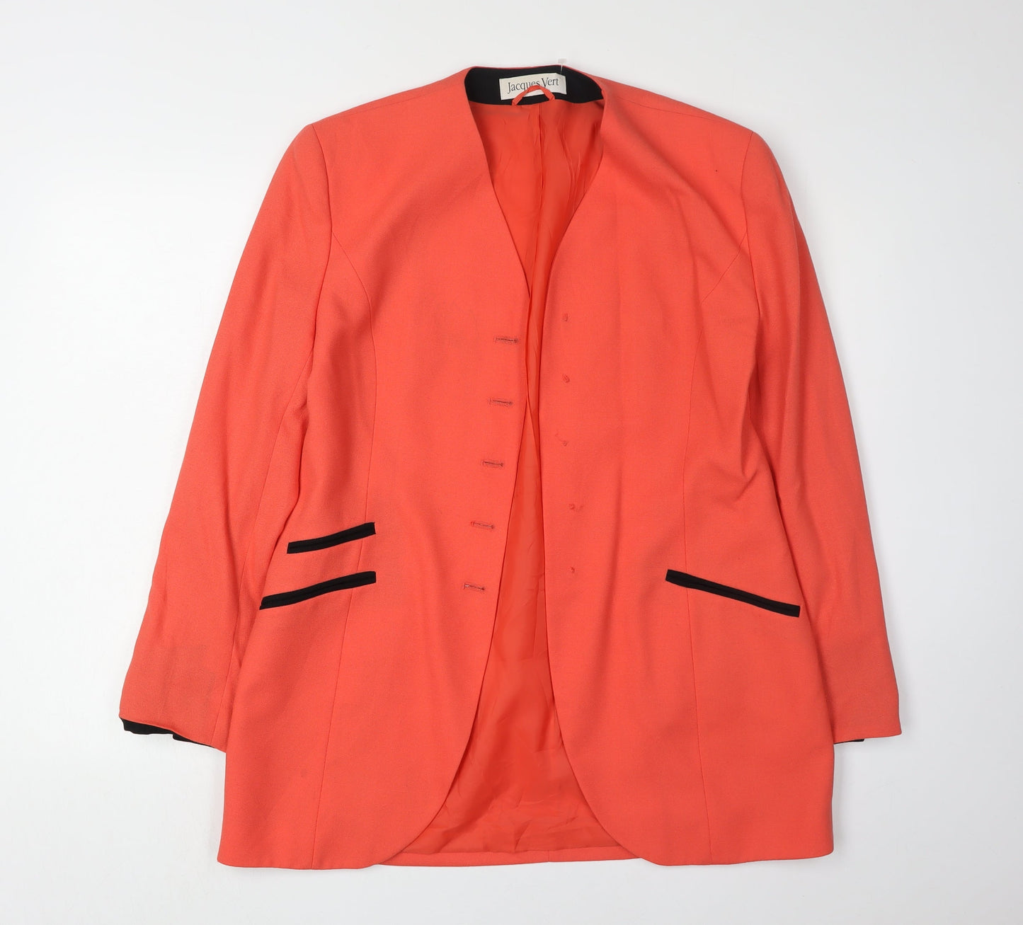 Jacques Vert Women's Orange Blazer, Size 12, Formal Wear