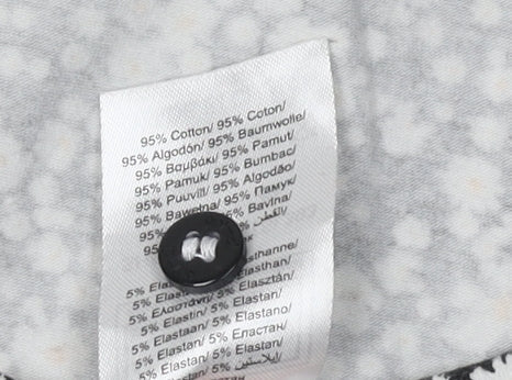 Animal Women's Black Floral T-Shirt, Size 16, Scoop Neck