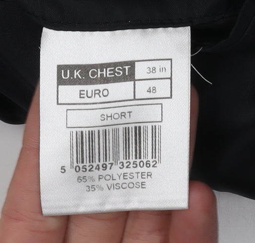 Mens UK Size 38 Thomas Nash Regular Black Suit Jacket
