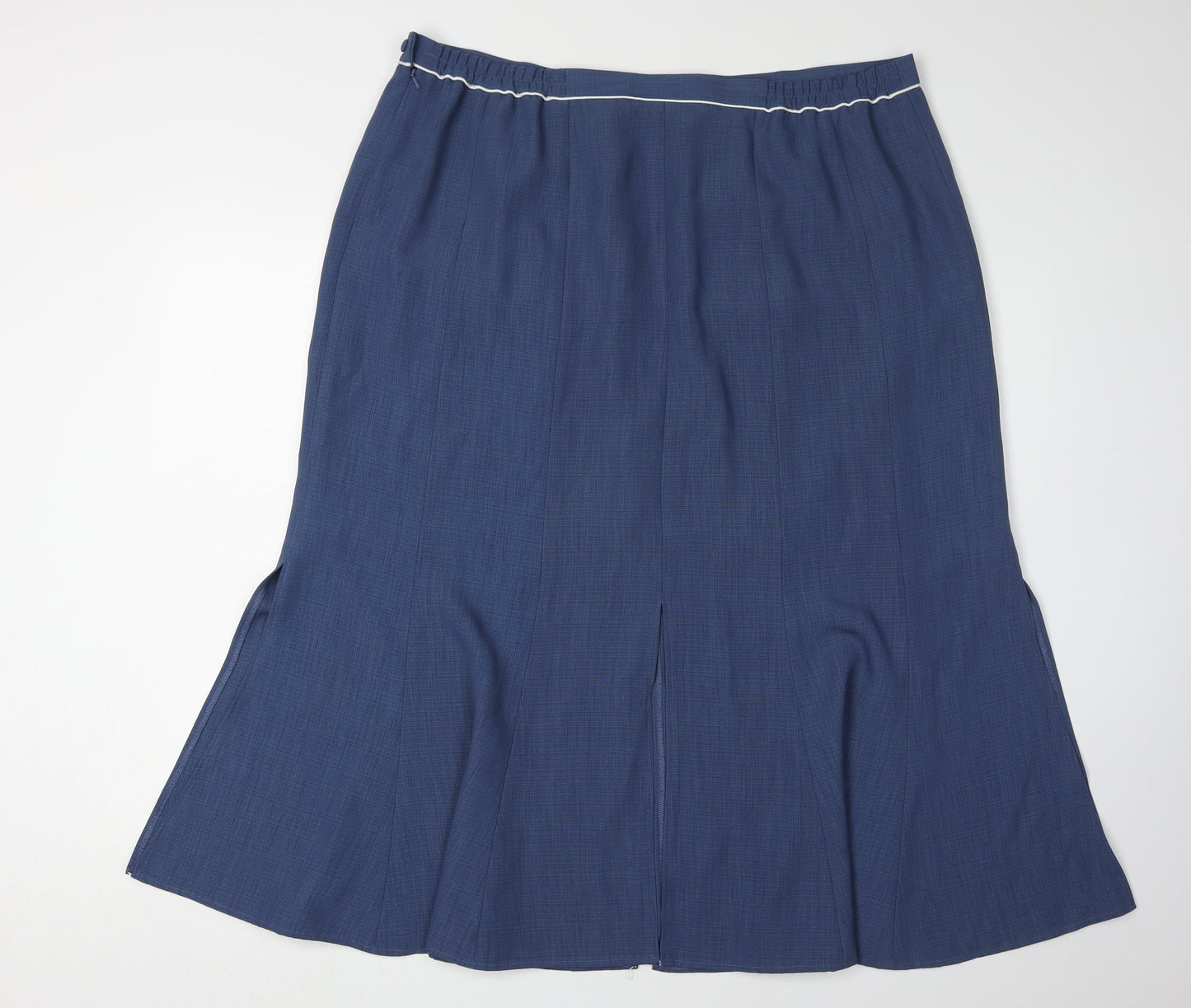 Jacques Vert Women's Blue Long Straight Skirt Size 22