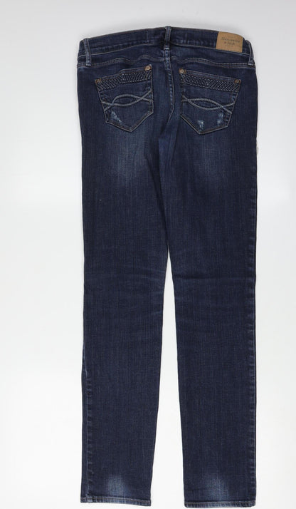 Abercrombie & Fitch Women's Blue Skinny Jeans Size 4