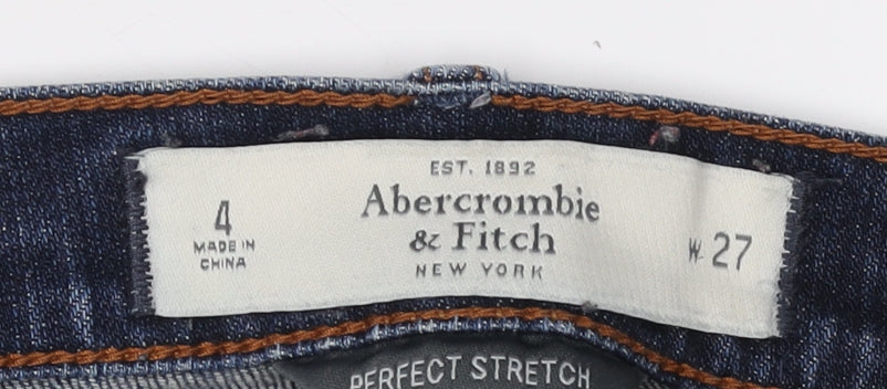 Abercrombie & Fitch Women's Blue Skinny Jeans Size 4