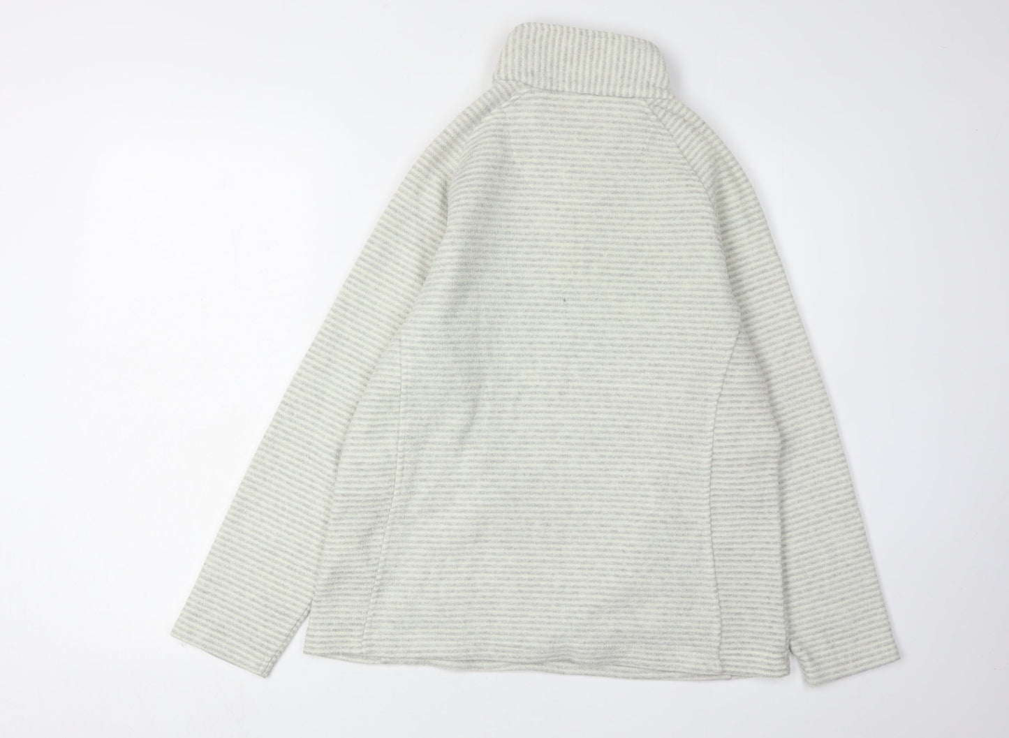 Regatta Grey Striped Pullover Sweatshirt - Women's Size 10