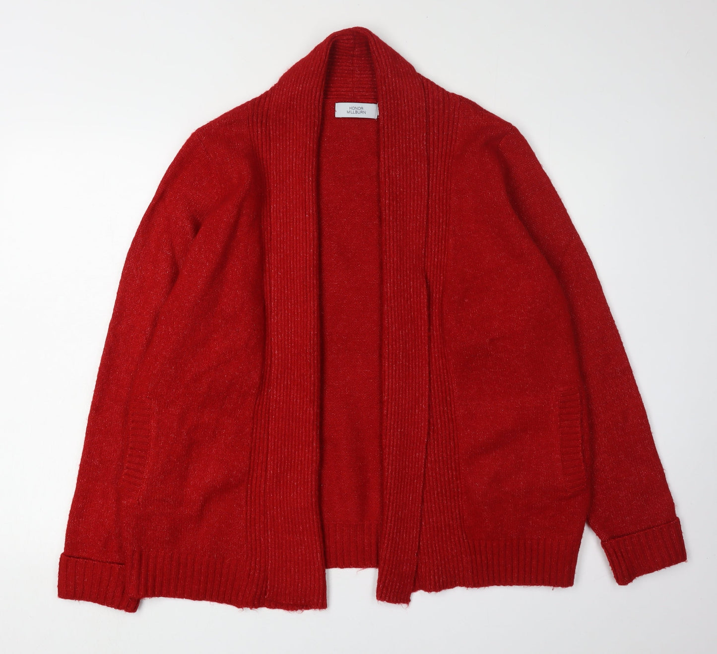 Womens UK Size 14 Honor Millburn Red Cardigan Jumper