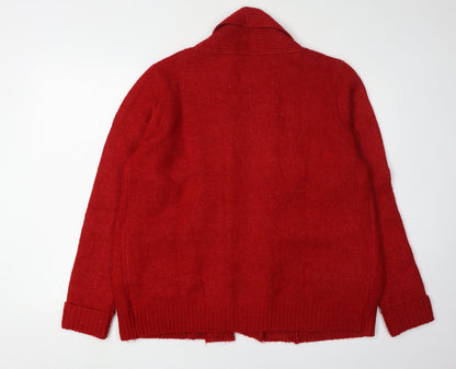 Womens UK Size 14 Honor Millburn Red Cardigan Jumper