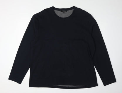 Jaeger Men's Black Crew Neck Pullover Sweatshirt 2XL