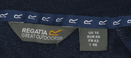 Regatta Women's Blue 1/2 Zip Fleece Sweatshirt