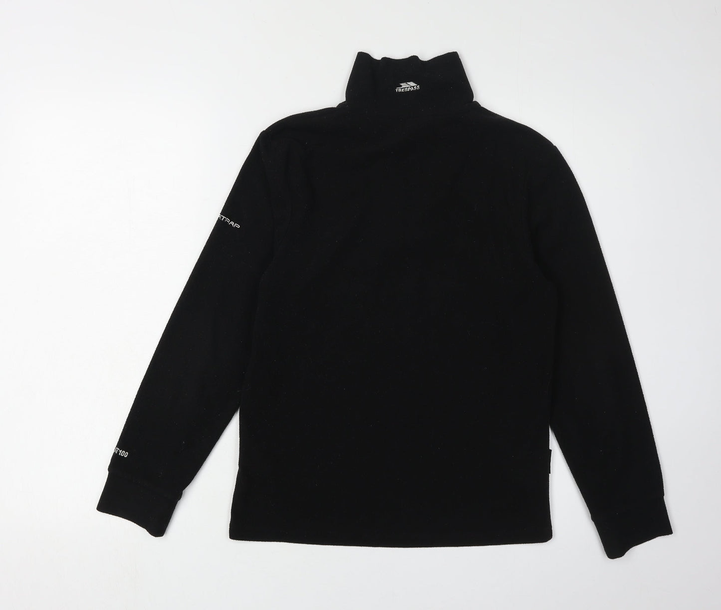 Trespass Boys Black 1/2 Zip Fleece Sweatshirt 11 Years