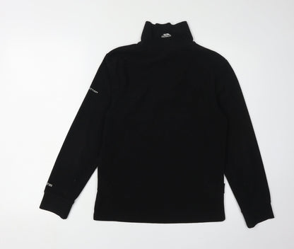 Trespass Boys Black 1/2 Zip Fleece Sweatshirt 11 Years