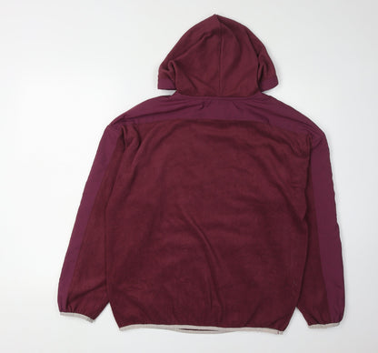 Adidas Unisex Red Pullover Hoodie Size 8