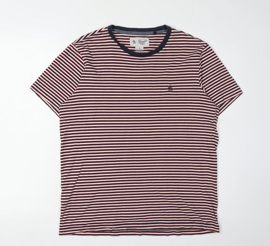 Original Penguin Men's Multicolour Striped T-Shirt M
