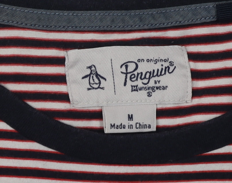 Original Penguin Men's Multicolour Striped T-Shirt M