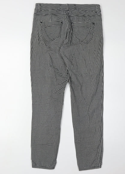 Karen Millen Women's Black Geometric Trousers UK 10