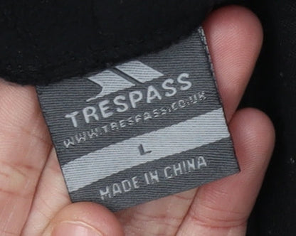 Trespass Men's Black Pullover Hoodie L - Outdoor Fleece