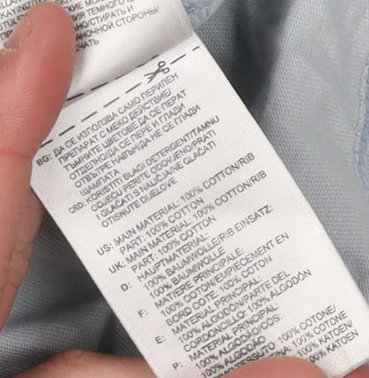 Adidas Men's Blue T-Shirt Size L with Logo
