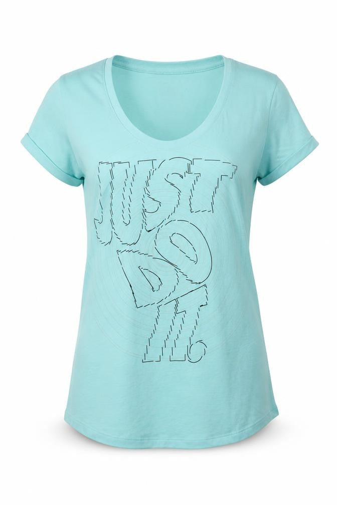 Womens UK Size S Nike Blue Basic T-Shirt
