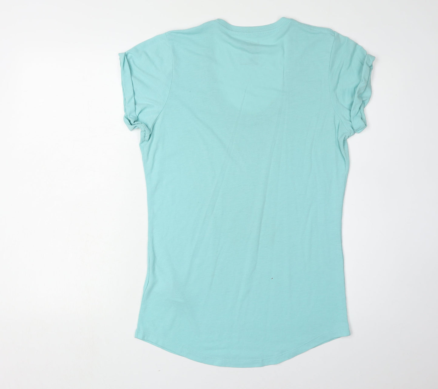 Womens UK Size S Nike Blue Basic T-Shirt