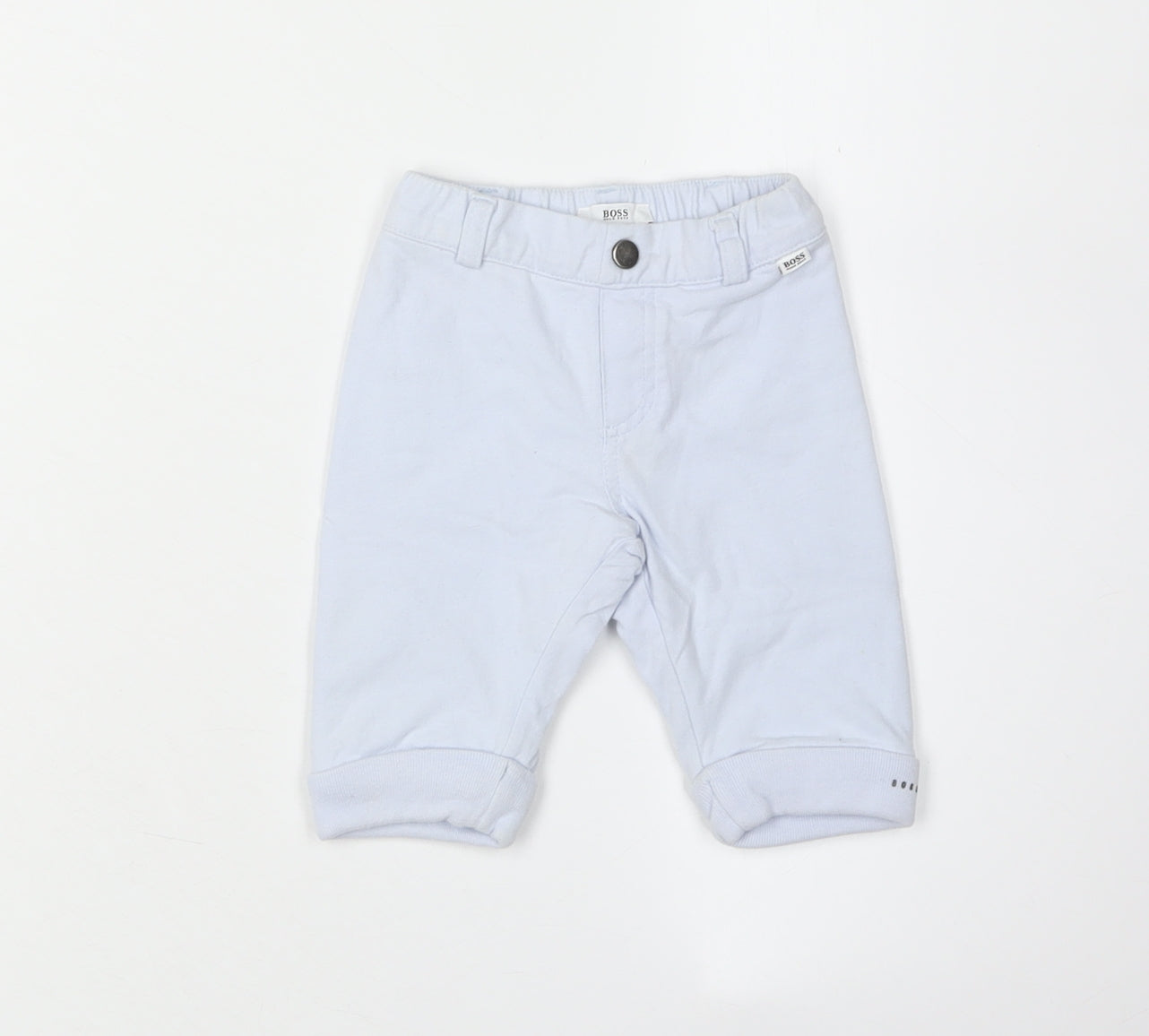 Hugo Boss Unisex White Trousers 3-6 Months Cotton