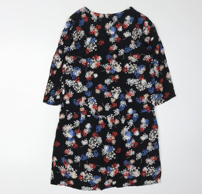 Comptoir des Cotonniers Women's Black Floral Dress