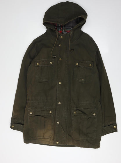 Womens UK Size S Trespass Green Parka Coat