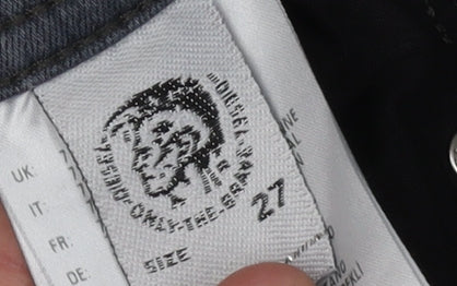 Diesel Women's Grey Skinny Jeans, Size 27, Cotton Blend