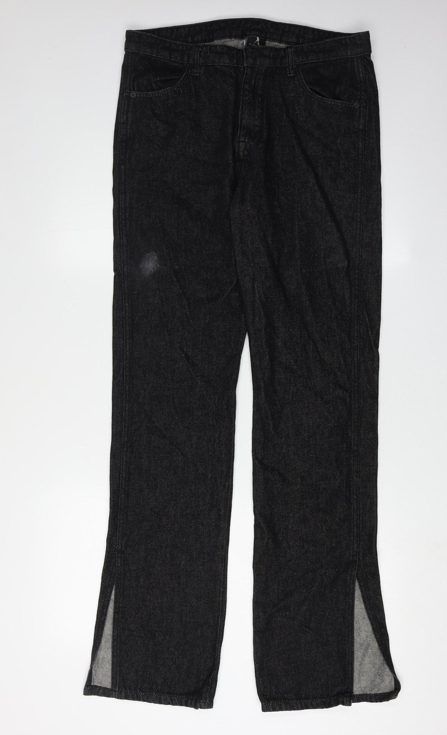 Massimo Dutti Women's Black Straight Jeans UK 10