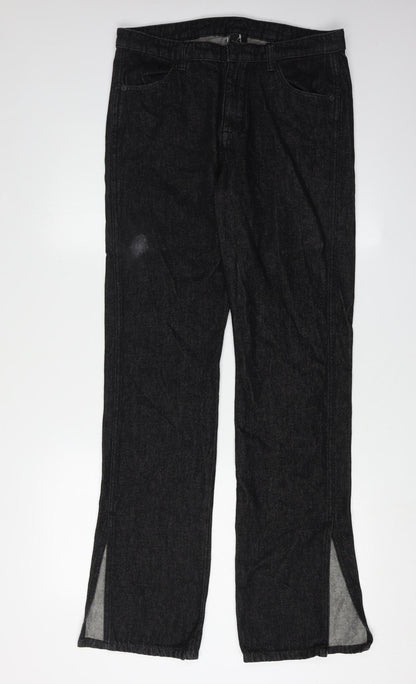 Massimo Dutti Women's Black Straight Jeans UK 10