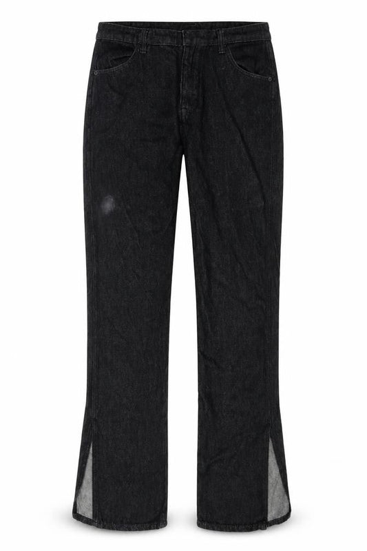 Front view of Massimo Dutti Women's Black Straight Jeans UK 10