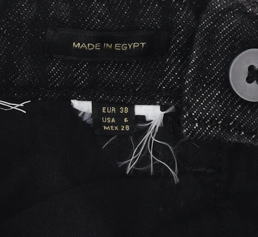 Massimo Dutti Women's Black Straight Jeans UK 10