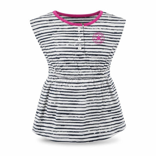 Converse Girls White Striped T-Shirt Dress 18 Months