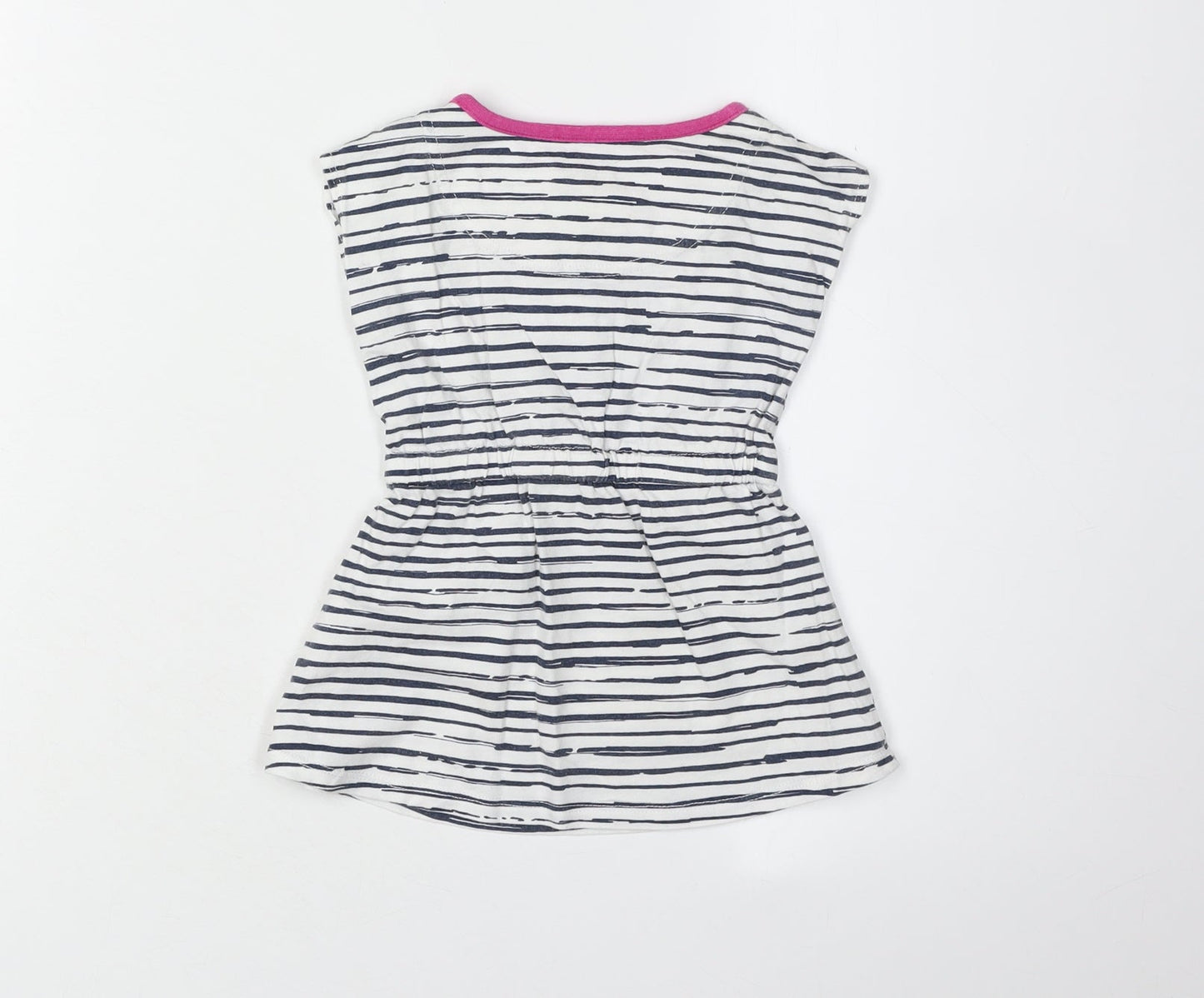 Converse Girls White Striped T-Shirt Dress 18 Months