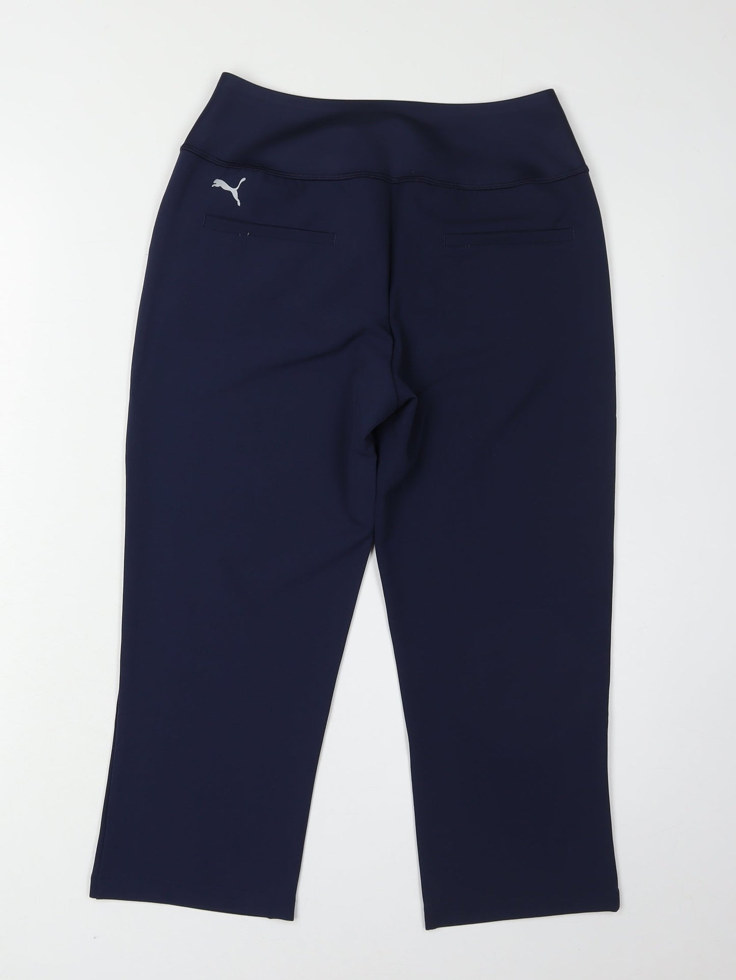 Puma Women's Blue Cropped Gym Trousers Size 8