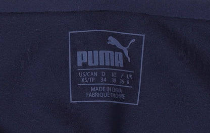 Puma Women's Blue Cropped Gym Trousers Size 8