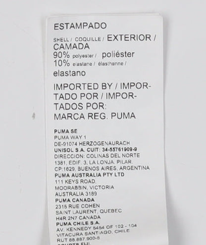 Puma Women's Blue Cropped Gym Trousers Size 8