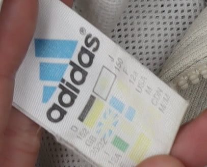 Adidas Men's Beige Basic Jacket Medium Zip Sports