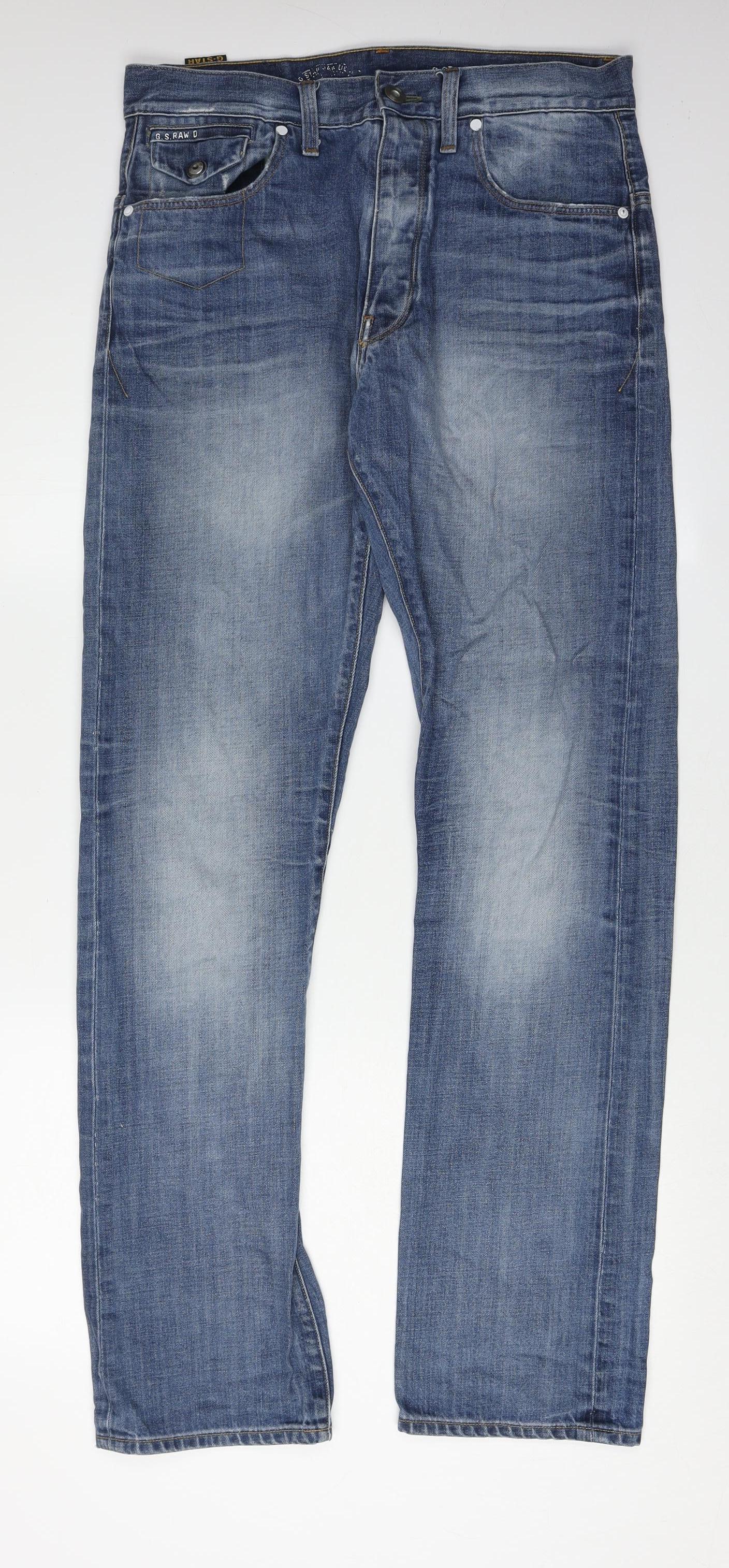 G-Star Raw Men's Blue Tapered Jeans 31 Waist