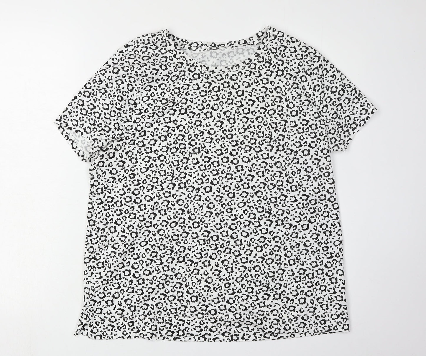 Womens UK Size L Hobbs Multicoloured Basic T-Shirt