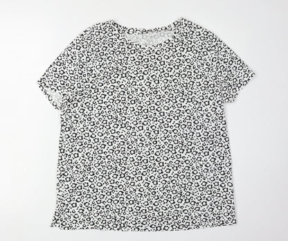 Womens UK Size L Hobbs Multicoloured Basic T-Shirt
