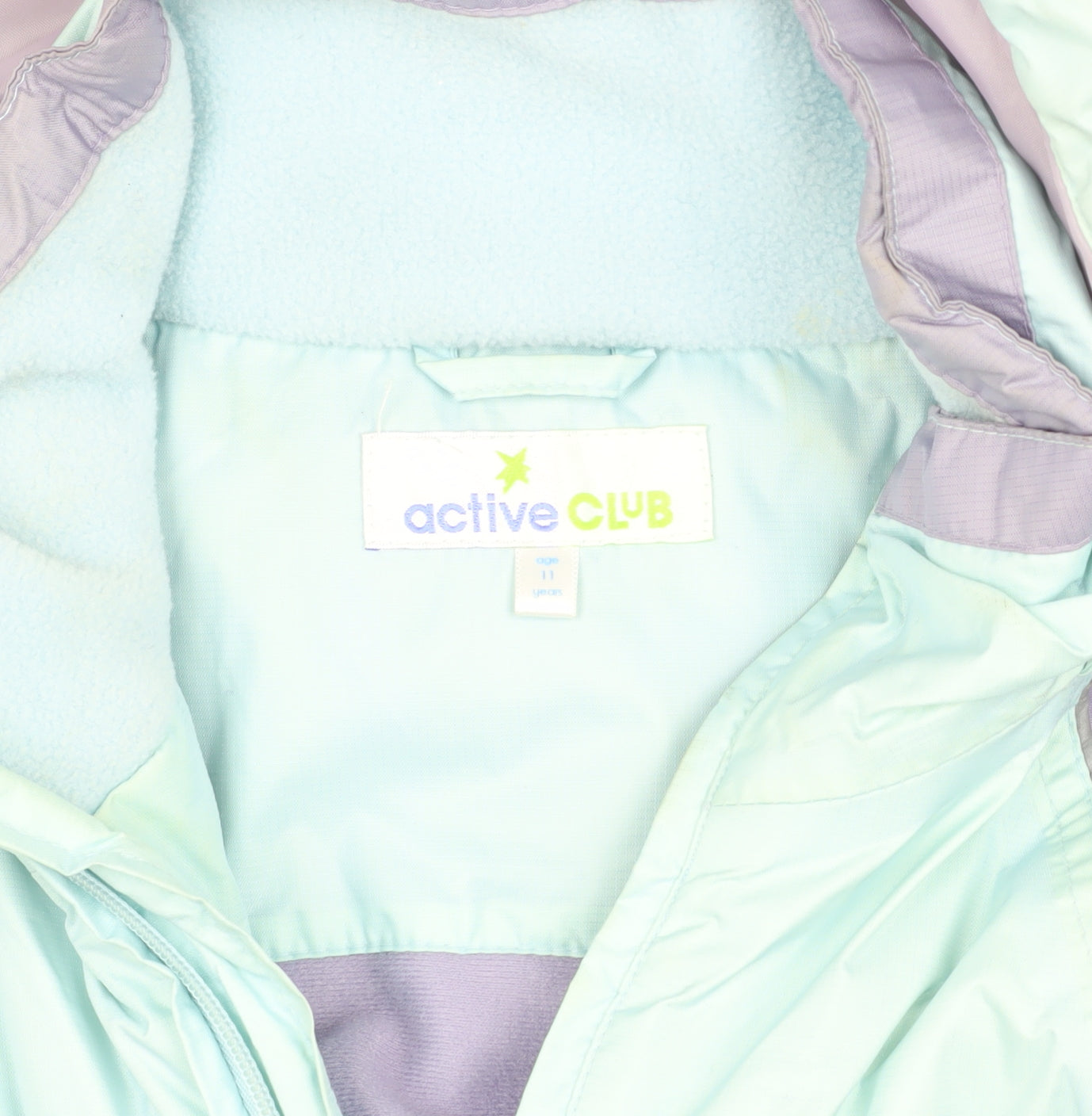 Active Club Girls Multicoloured Puffer Jacket Size 11