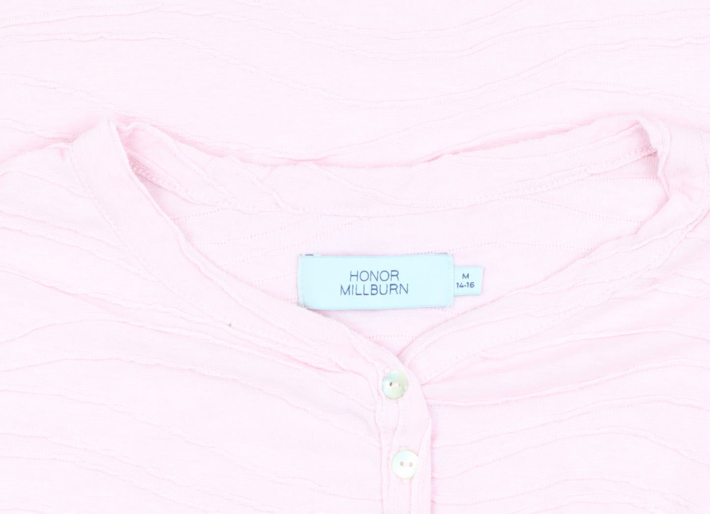 Honor Millburn Women's Pink Henley T-Shirt Size M