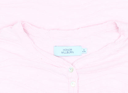 Honor Millburn Women's Pink Henley T-Shirt Size M