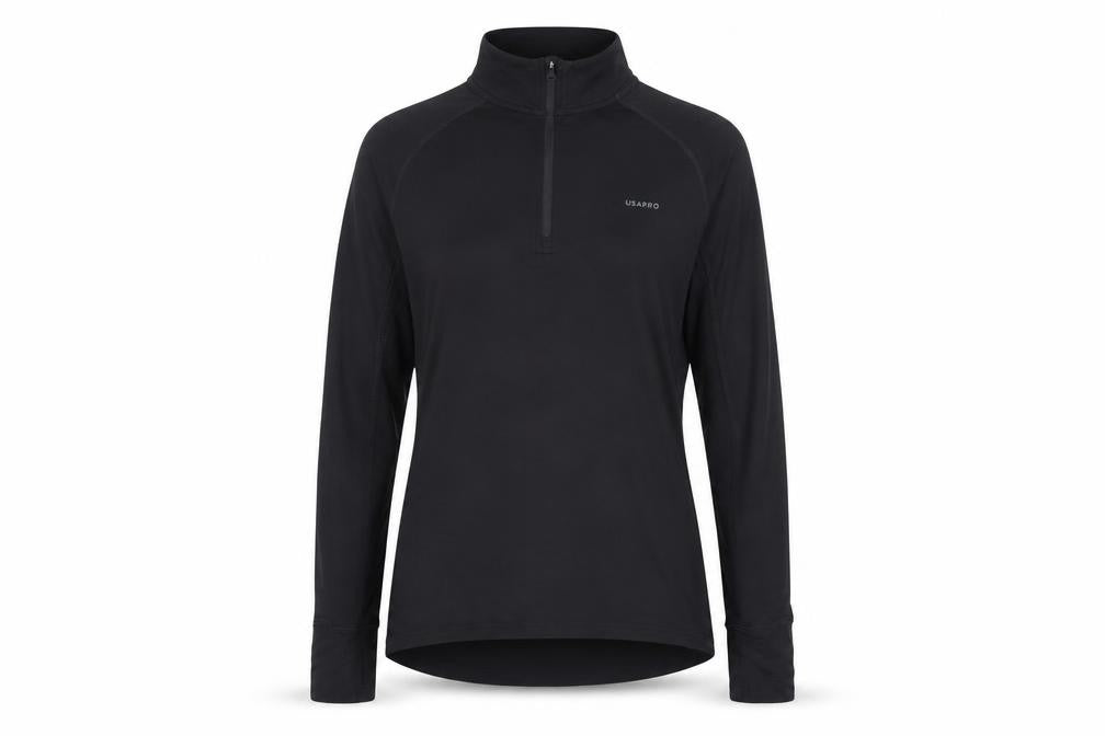 Womens UK Size 14 USA Pro Black Gym & Training Running & Jogging Jacket