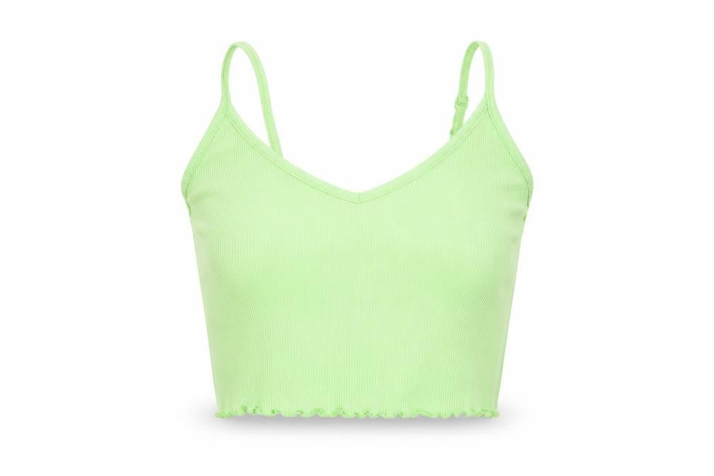 Womens UK Size 8 COLLUSION Green Camisole Tank