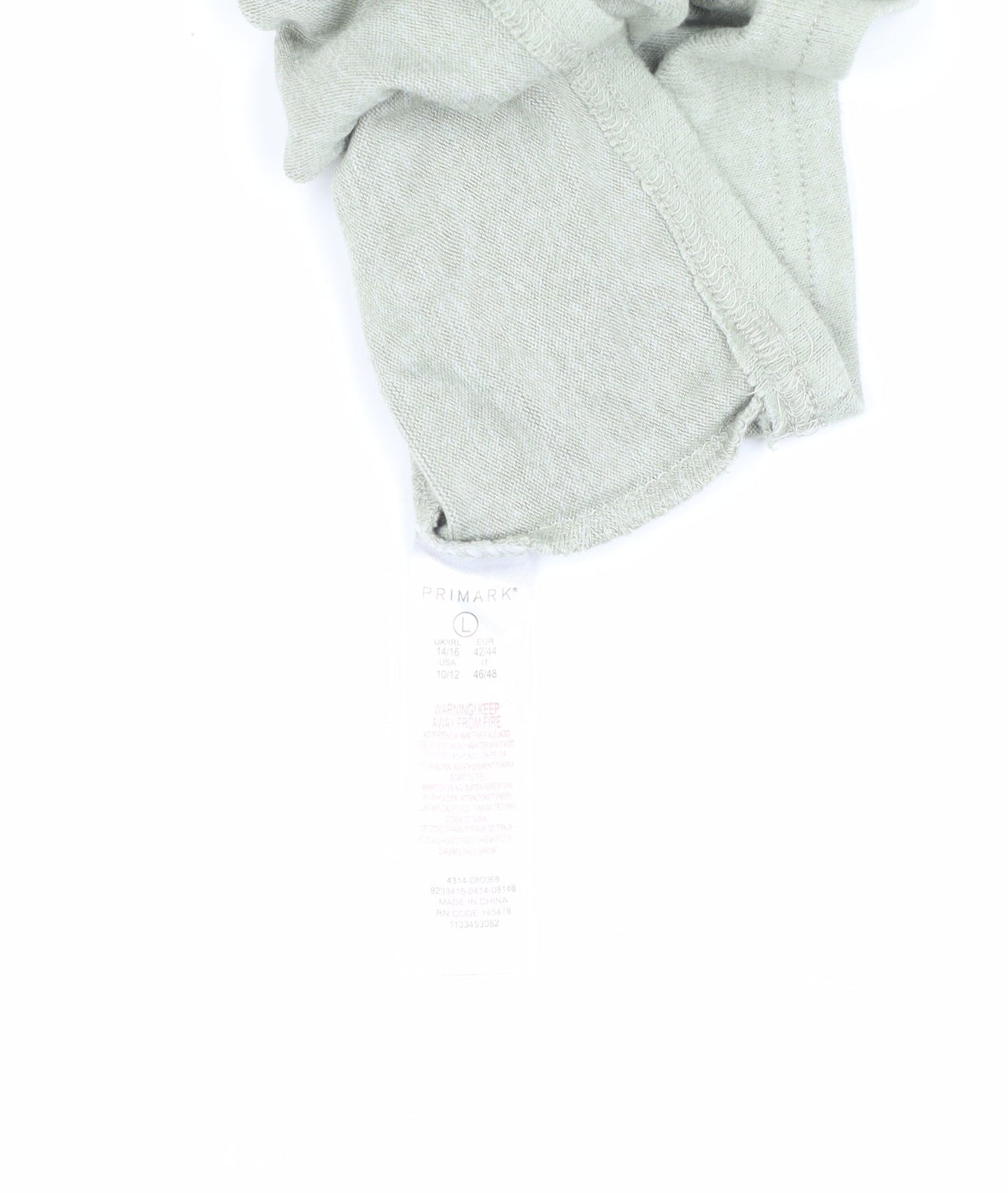 Primark Women's Grey Mickey Mouse Cropped T-Shirt L