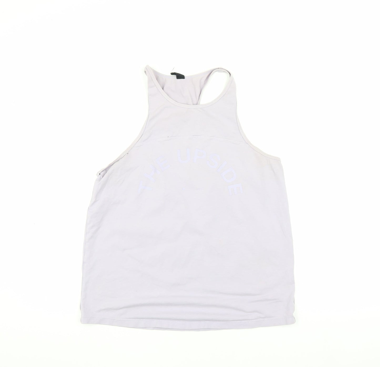 The Upside Unisex White Tank Top S Gym Cotton Blend