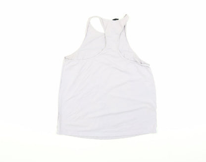 The Upside Unisex White Tank Top S Gym Cotton Blend